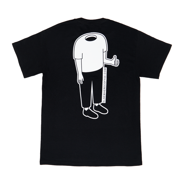Elsewhere Headless Graphic Short T in Black
